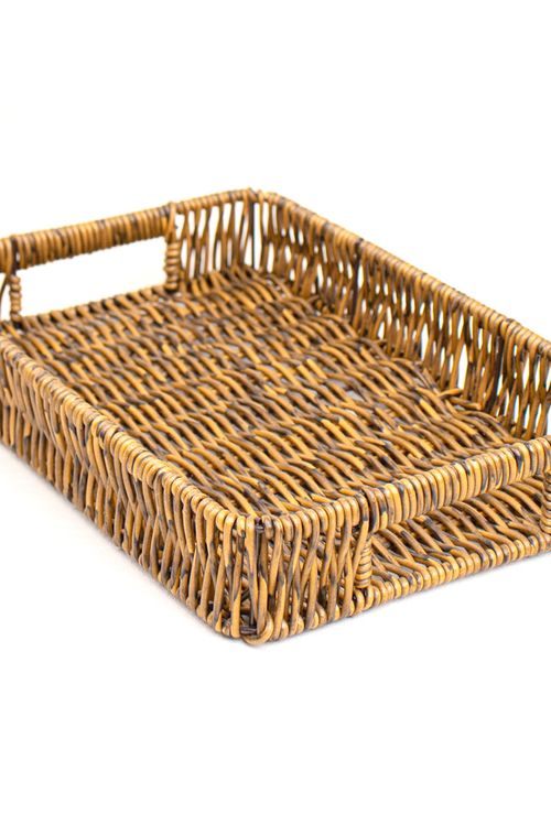 Bandeja Decorativa em Rattan