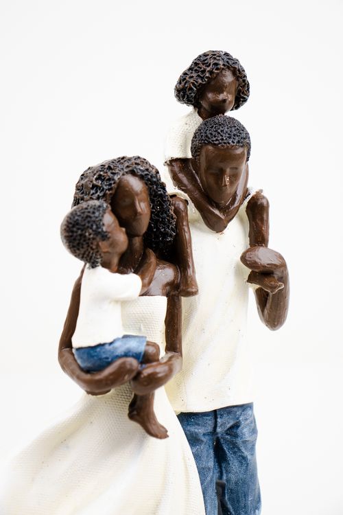 Família Decorativa em Resina
