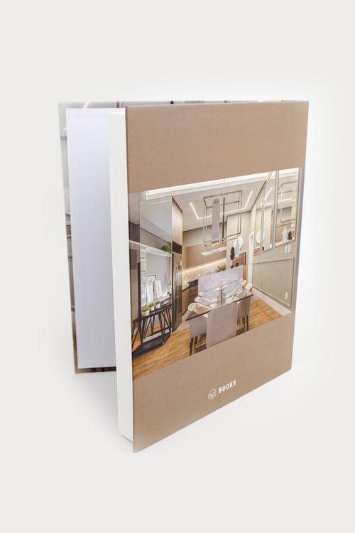 Livro Caixa Interiores em Tons Neutros