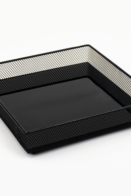Bandeja em Metal com Vidro Tamanho P