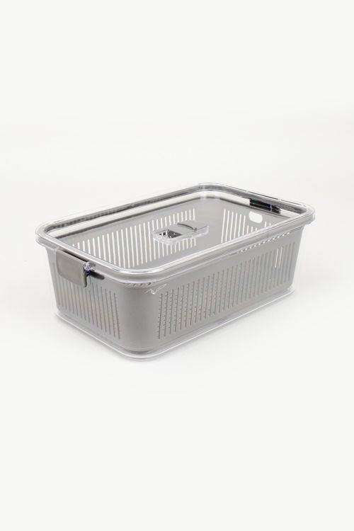 Pote Slim Multiuso com Cesto de Drenagem 2,5L