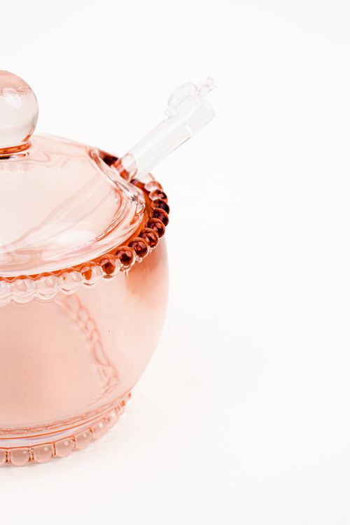 Meleira  em Cristal com Colher Pearl