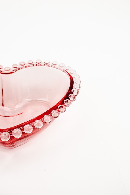 Bowl de Coração em Cristal Pearl