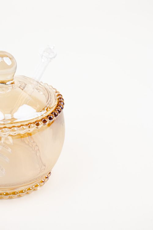 Meleira  em Cristal com Colher Pearl