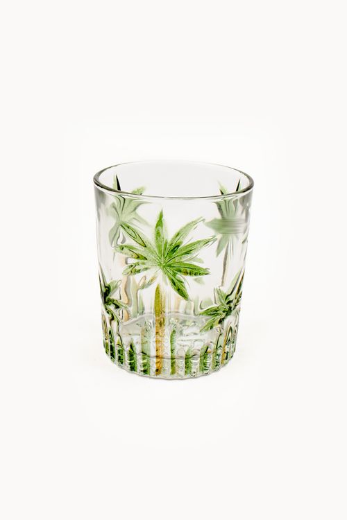 Conjunto de Copo Baixo em  Cristal Chumbo Palm Tree com 6 Peças 340ml