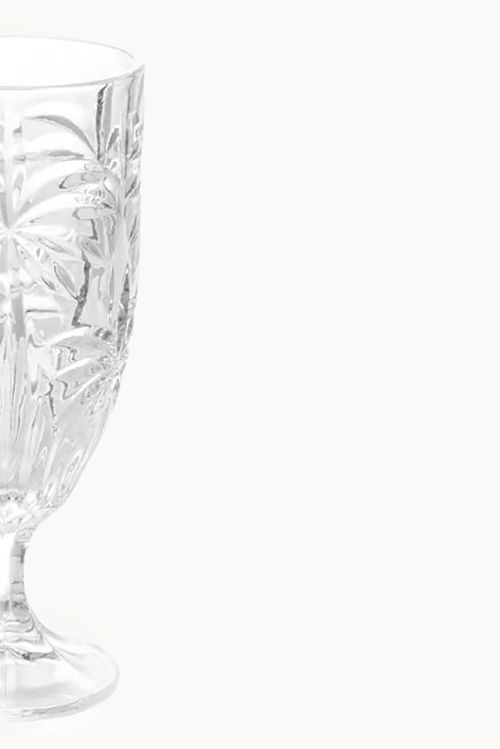 Conjunto de Taças Palm Tree em Cristal 6 Peças 450ml