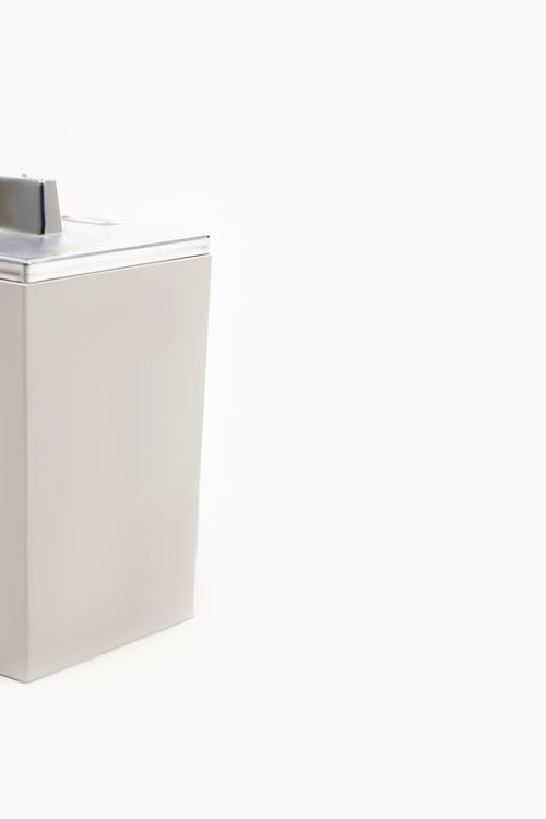 Porta Algodão e Cotonete Quadratta Creme