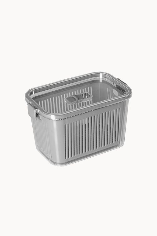 Pote Slim Multiuso com Cesto de Drenagem 1,5L