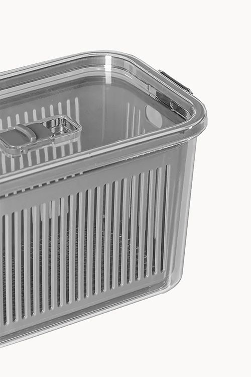 Pote Slim Multiuso com Cesto de Drenagem 1,5L
