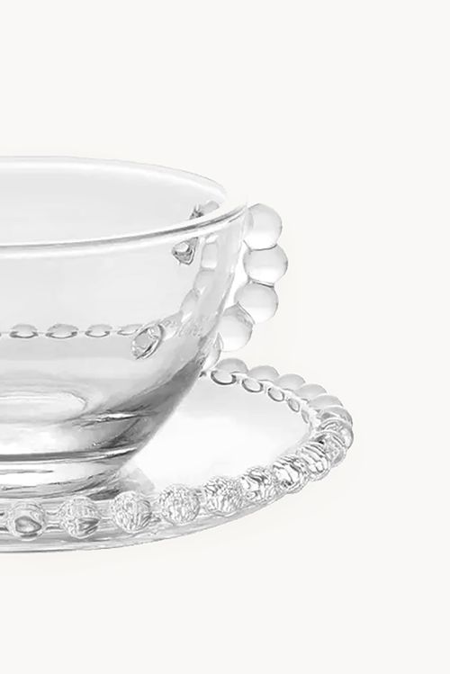 Conjunto de Xícara Chá em Cristal Pearl 4 Peças 200ml