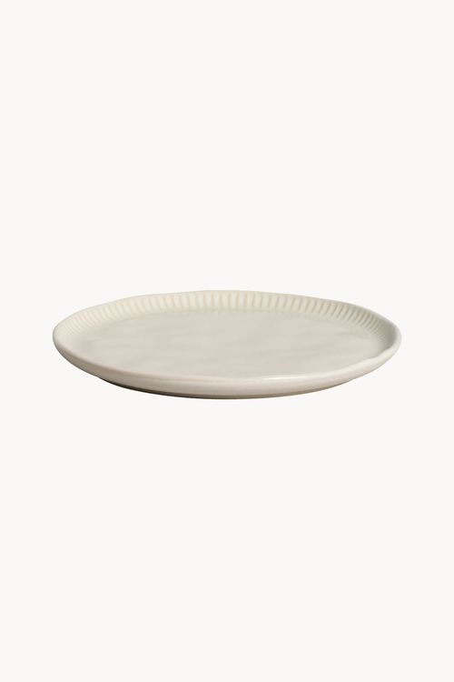 Prato Sobremesa Linhas Clay em Stoneware