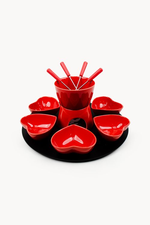 Fondue Mons em Cerâmica com 14 Peças
