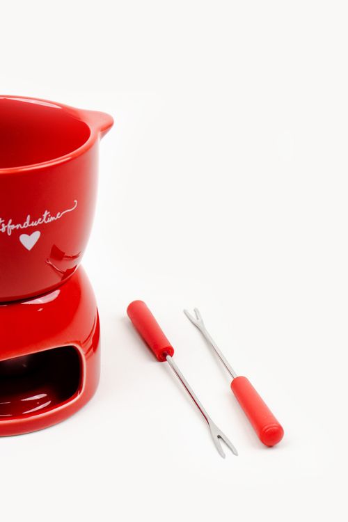 Fondue L`amour em Cerâmica 5 Peças
