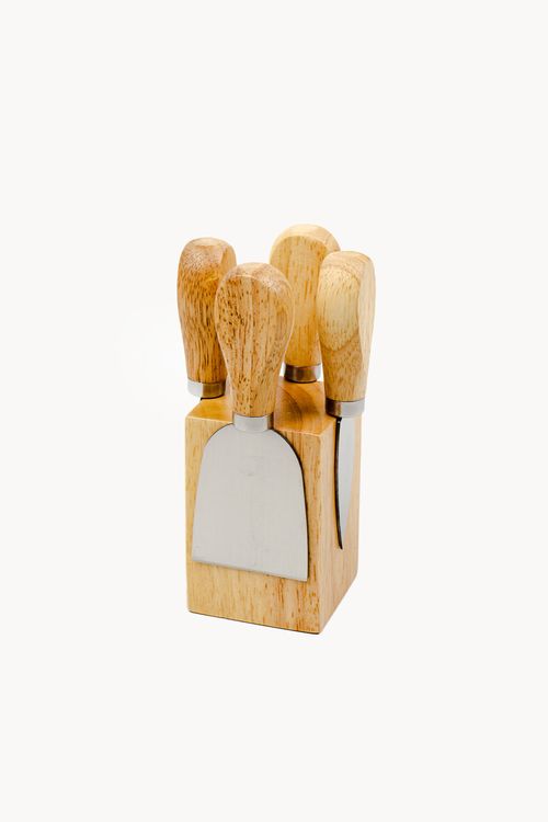Conjunto  para Queijo  com Suporte 4 Peças