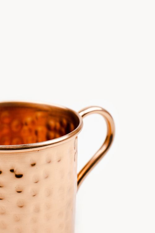 Caneca Martelada em Aço Moscow Mule 350ml