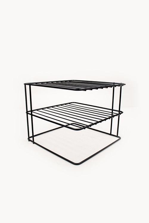 Organizador Quadrado em Aço Inox 3 Níveis