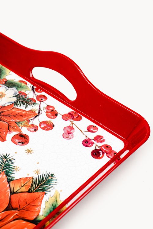 Bandeja quadrada natalina