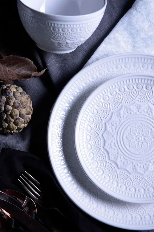 Prato Sobremesa Agra em Porcelana
