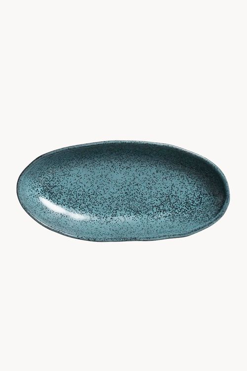 Travessa Oval Funda Night Petroleum em Cerâmica