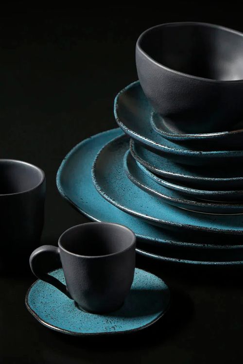 Xícara de Café Orgânico Petroleum em Stoneware 120ml