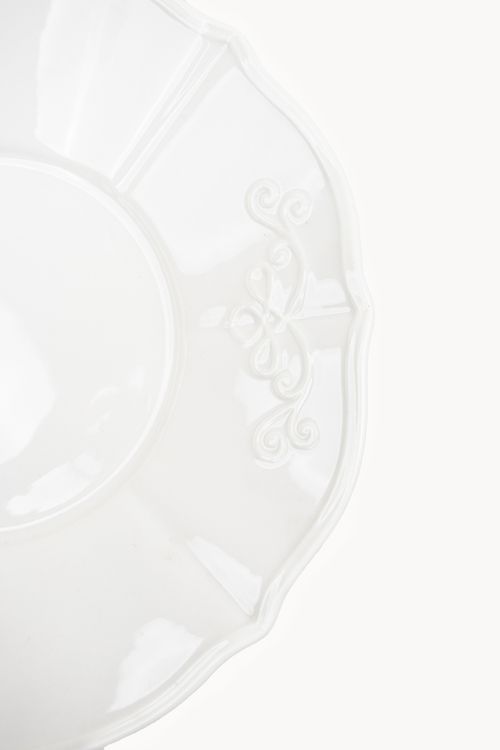 Prato Fundo Genebra em Porcelana