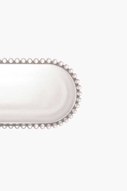 Travessa Oval em Cristal Pearl