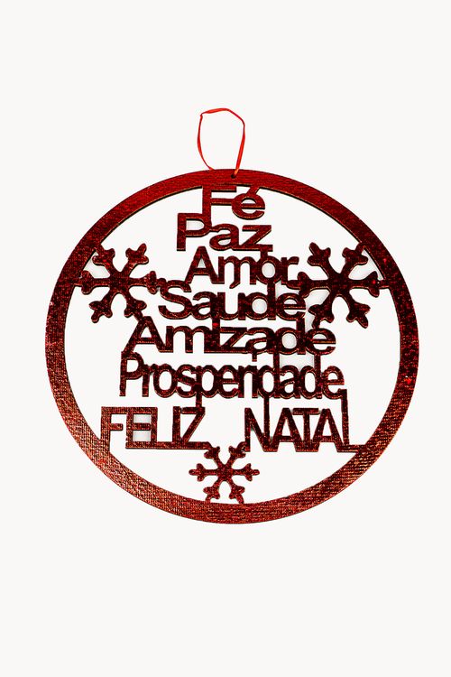 Enfeite de pendurar em madeira natalino