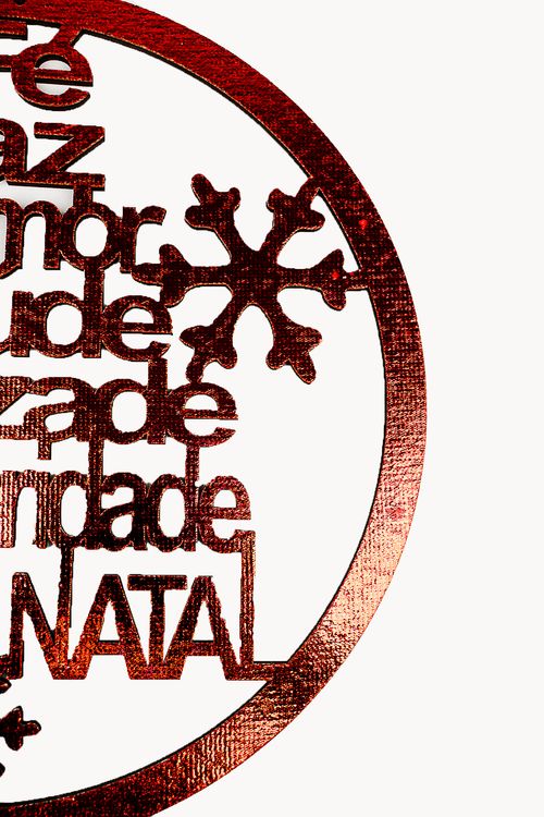 Enfeite de pendurar em madeira natalino