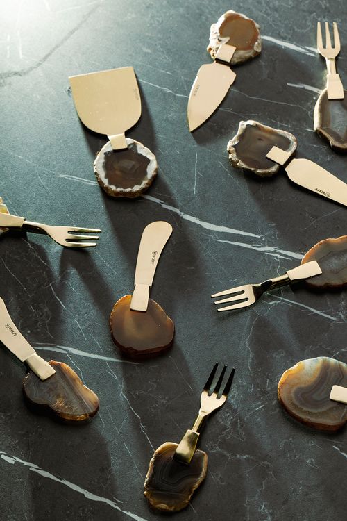 Conjunto de Facas para Petisco em Aço Inox 3 Peças