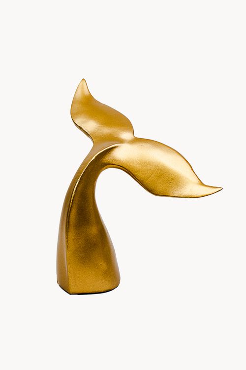 Escultura  Calda de Baleia em Resina Tamanho G