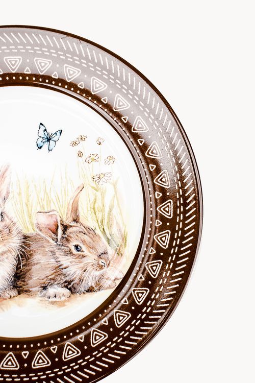 Prato Sobremesa em Porcelana
