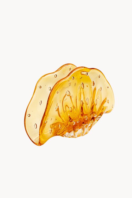 Porta Guardanapo Ambar em Cristal