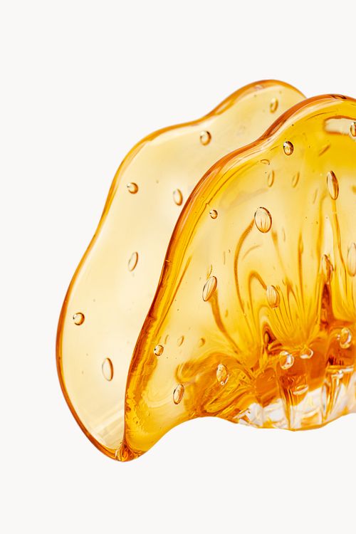 Porta Guardanapo Ambar em Cristal