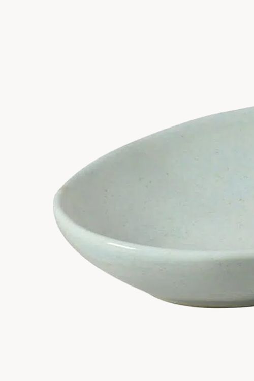 Travessa Oval Orgânico Mint em Stoneware