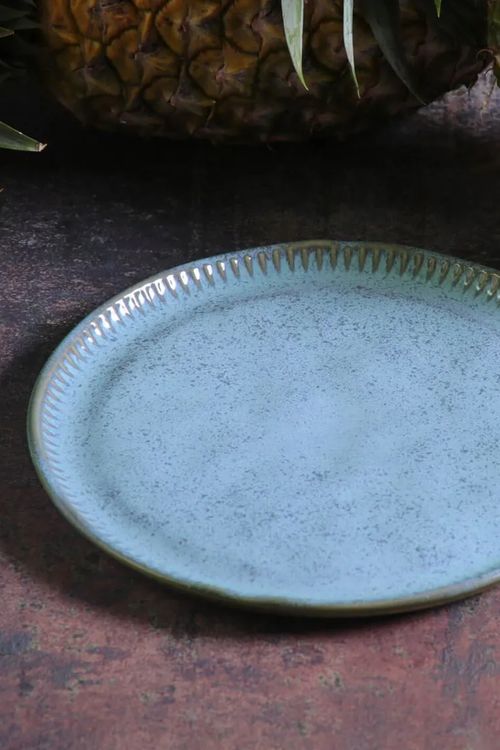 Prato Sobremesa Orgânico Breeze em Stoneware