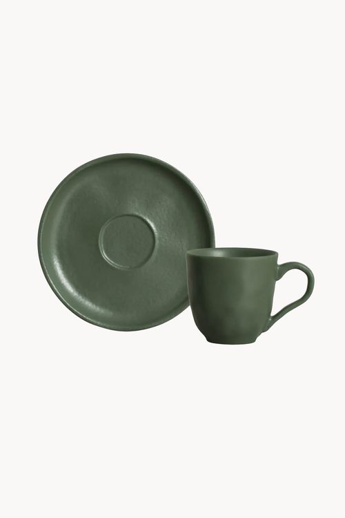 Xicara de Café Bio Stoneware Leaf  120ml