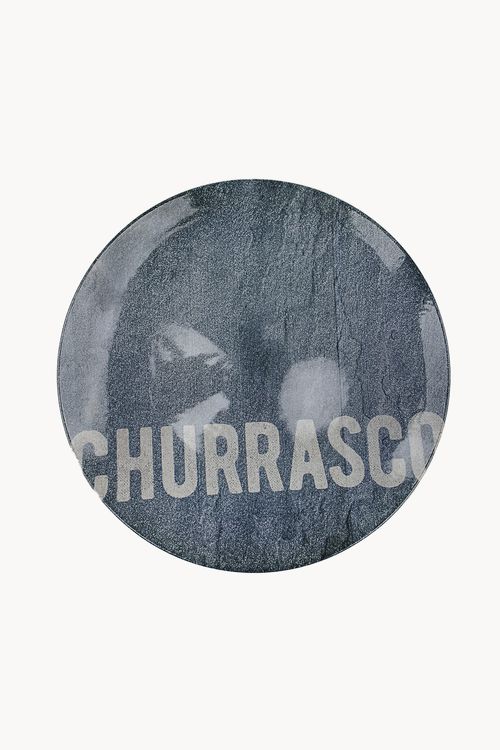 Prato Raso Churrasco em Porcelana