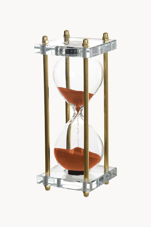 Ampulheta Decorativa  em Vidro 15 Minutos
