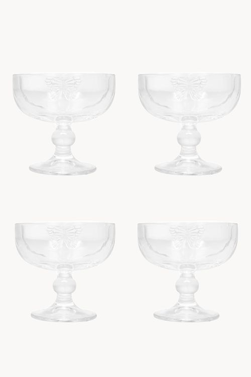 Conjunto Taças de Sobremesa em Vidro 4 Peças 200ml