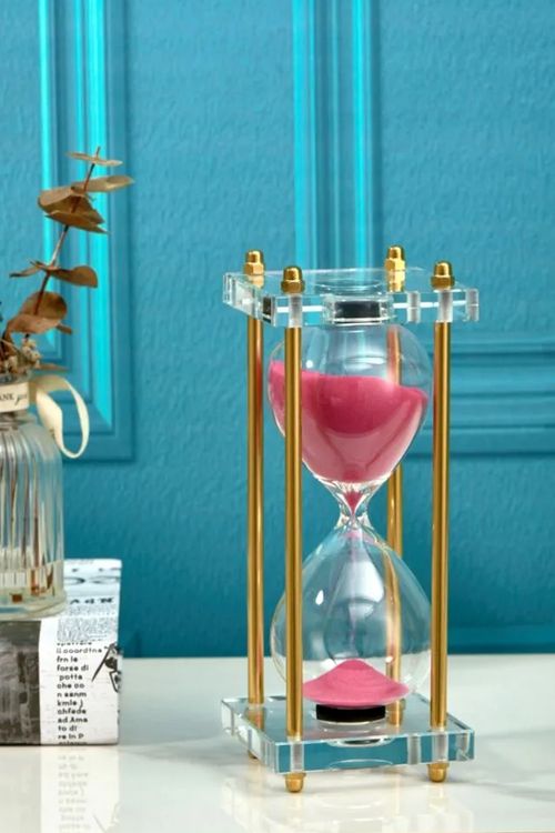 Ampulheta Decorativa em Vidro 15 Minutos