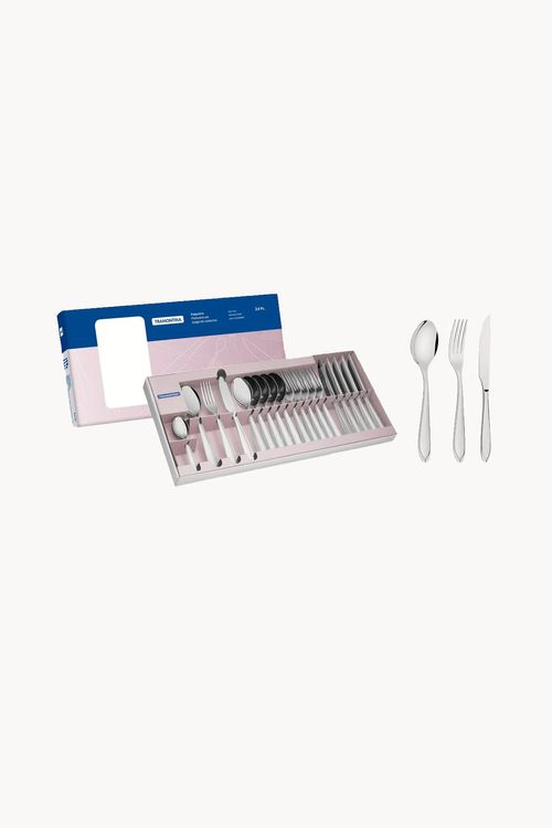 Conjunto Faqueiro em Aço Inox 24 Peças