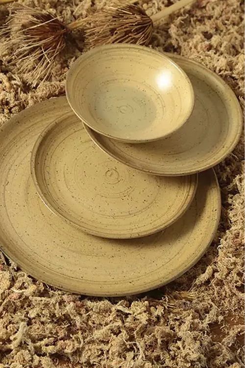 Prato Fundo Coup Kya Sand em Cerâmica