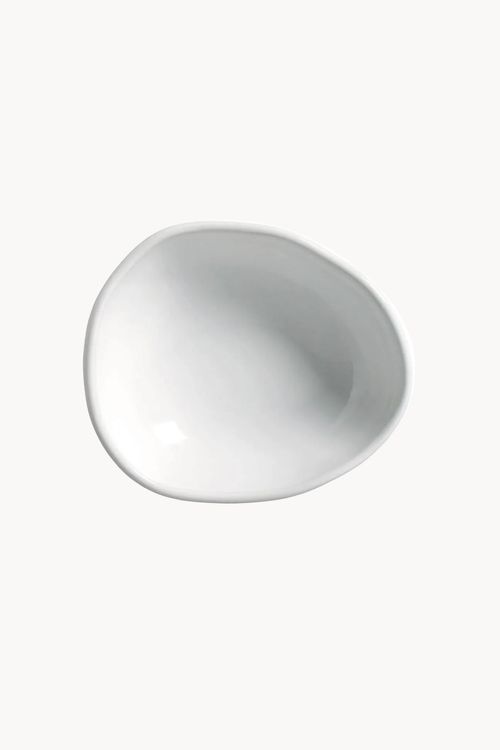 Cumbuca Oval Orgânico New White em Stoneware