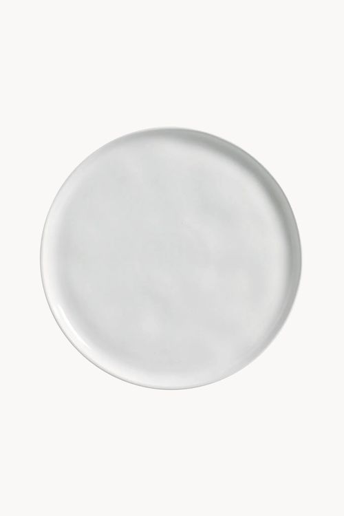 Prato Raso Bio New White em Stoneware