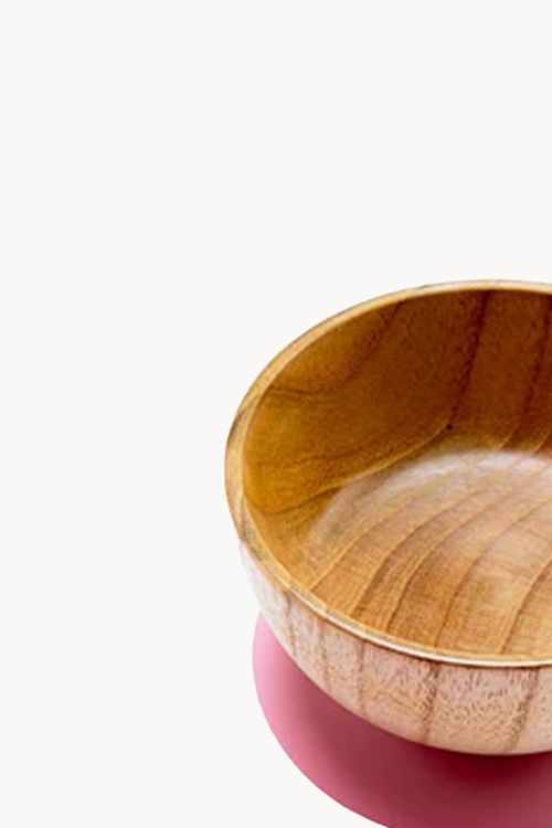 Jogo para Refeição com Ventosa Silicone Ecokitchen em Bambu