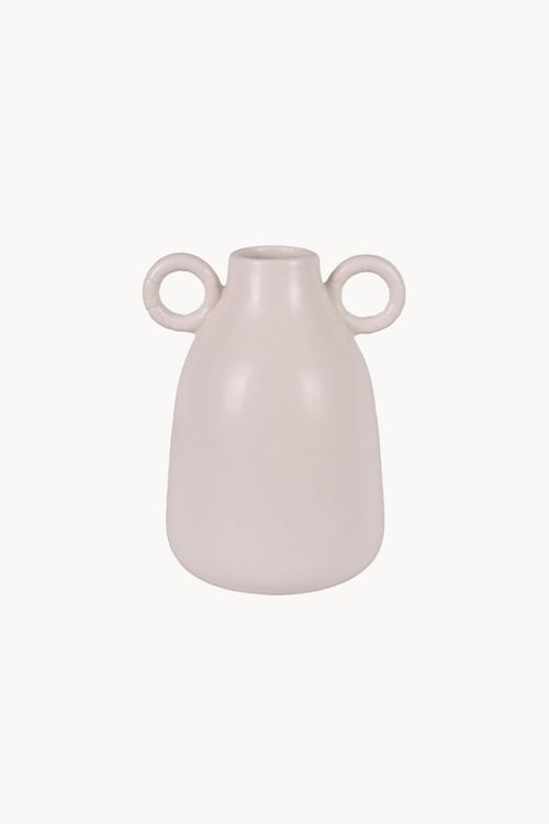 Vaso Decorativo com Alça em Cerâmica Tamanho P