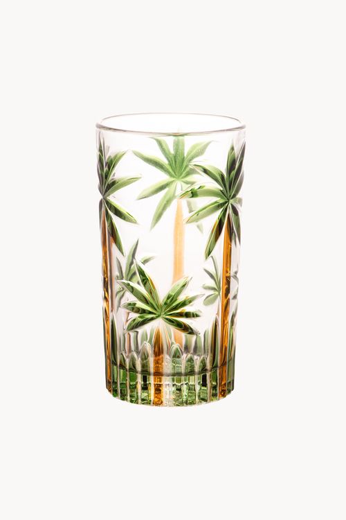 Conjunto de Copos Alto em Cristal Palm Tree 6 Peças 360ml
