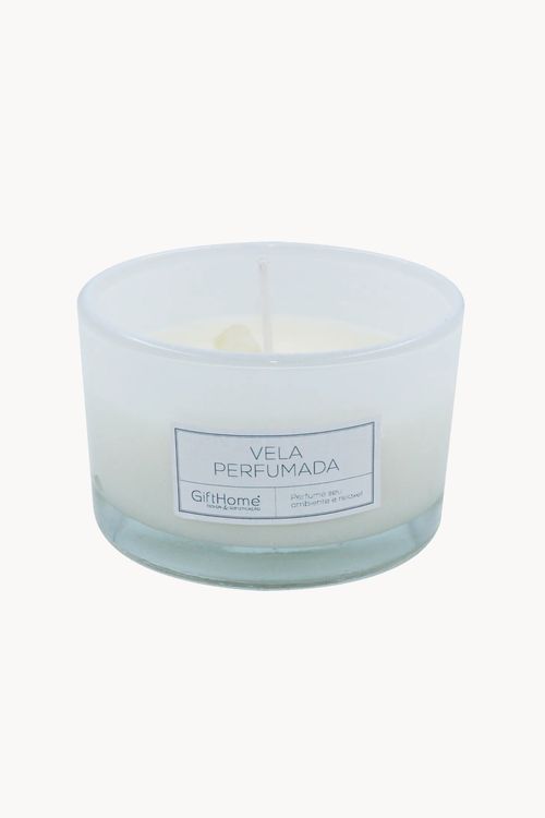 Vela Perfumada  com Suporte em Vidro