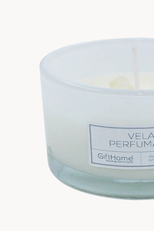 Vela Perfumada  com Suporte em Vidro