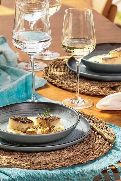Prato Sobremesa Pacifico em  Porcelana
